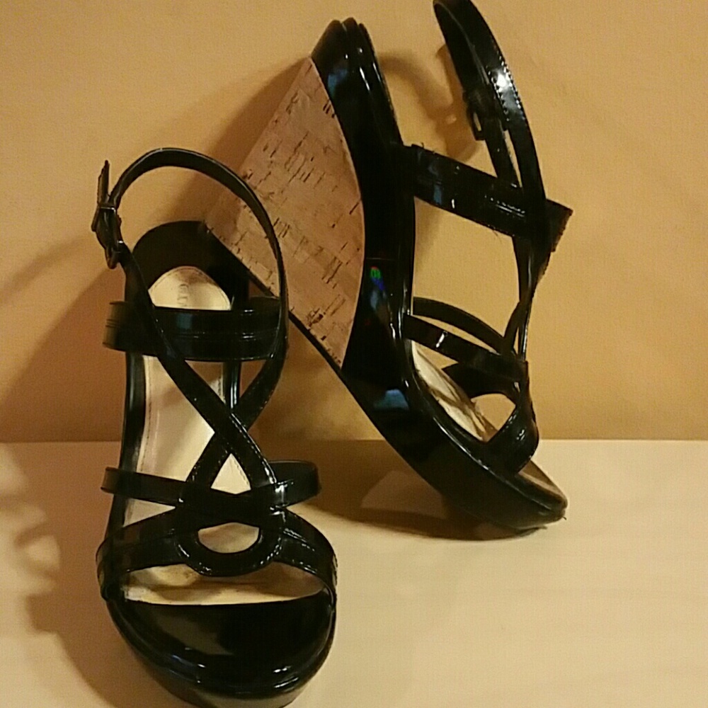 Gianni Bini Patent Leather Wedge
